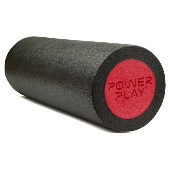 Масажний ролик PowerPlay 4021 Fitness Roller Черно-красный (45x15см.)