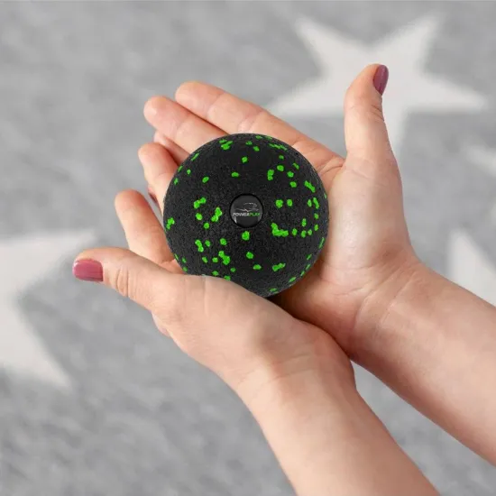 Масажний м'яч PowerPlay PP-4351 Epp Massage Ball (d10) Чорно/Зелений