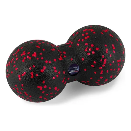 Массажный мяч двойной PowerPlay PP-4352 Epp foam peanut ball (d8*16cm.) Черный/Красный