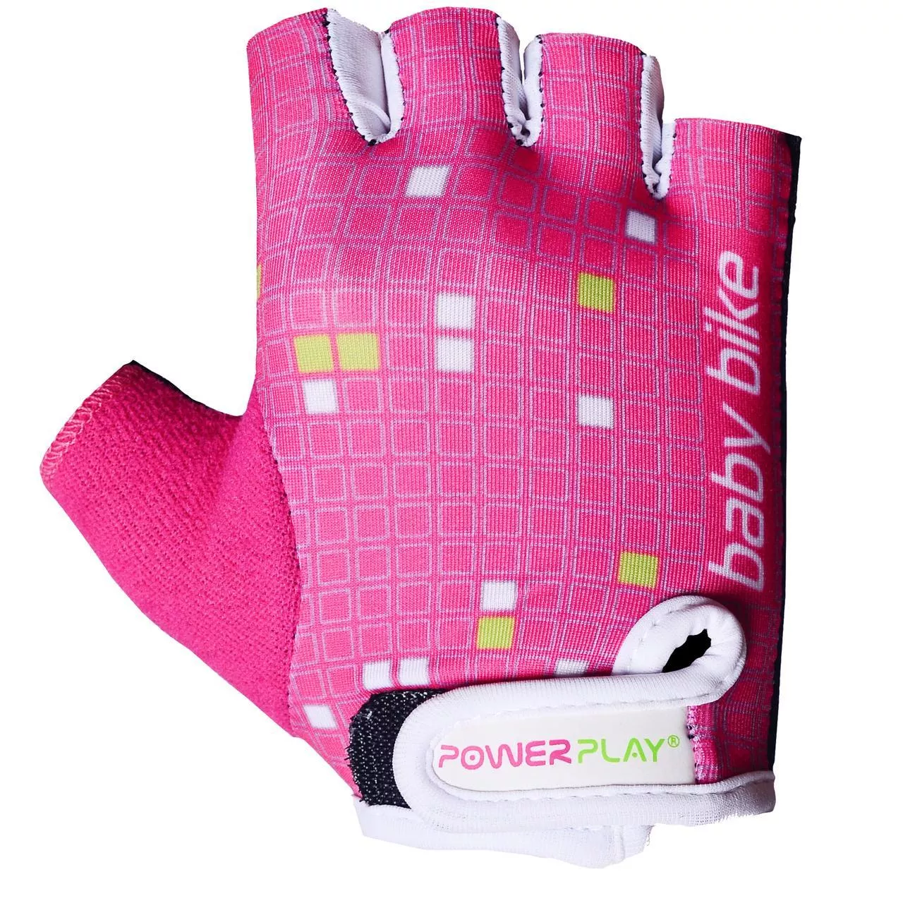 Велоперчатки PowerPlay 5451 Розово-белые 2XS