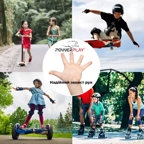 Велоперчатки PowerPlay 001 Фламінго блакитні 2XS