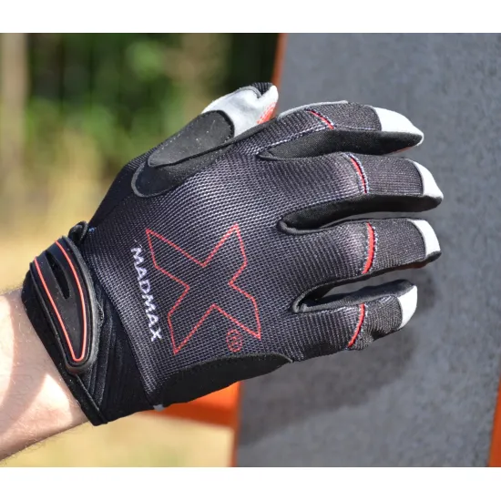 Рукавички для фітнесу MadMax MXG-103 X Gloves Black/Grey S