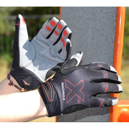 Рукавички для фітнесу MadMax MXG-103 X Gloves Black/Grey S
