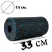 Масажний ролик PowerPlay PP-4347 EPP Foam Roller Чорно/Синій (33x14см.)