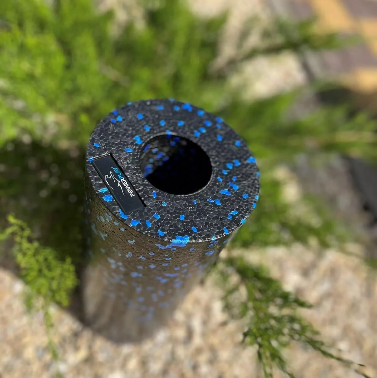 Масажний ролик PowerPlay PP-4347 EPP Foam Roller Чорно/Синій (33x14см.)