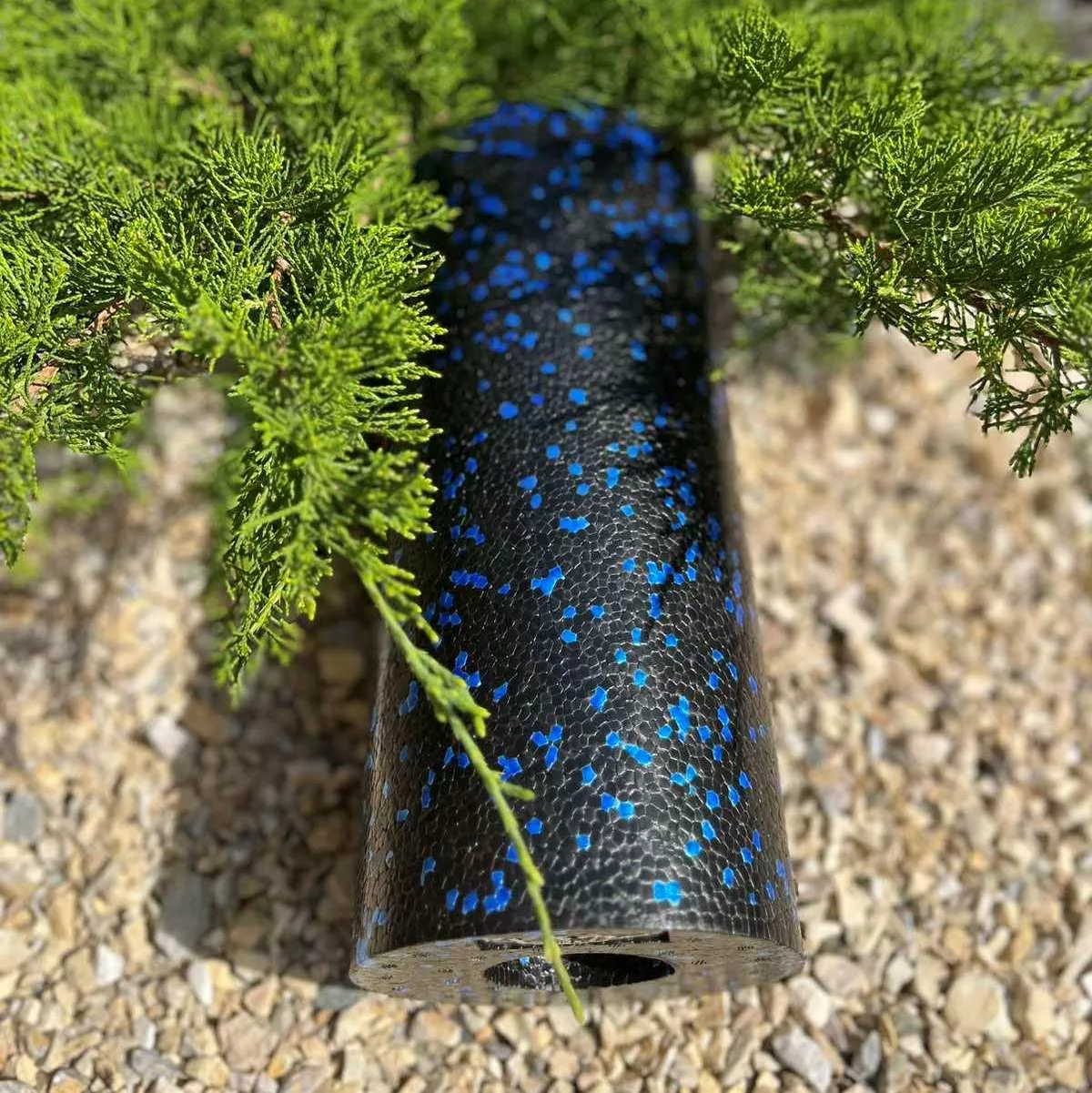 Масажний ролик PowerPlay PP-4347 EPP Foam Roller Чорно/Синій (33x14см.)