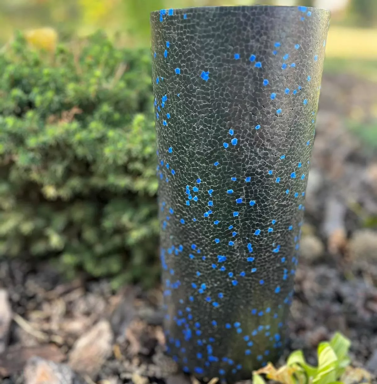 Масажний ролик PowerPlay PP-4347 EPP Foam Roller Чорно/Синій (33x14см.)