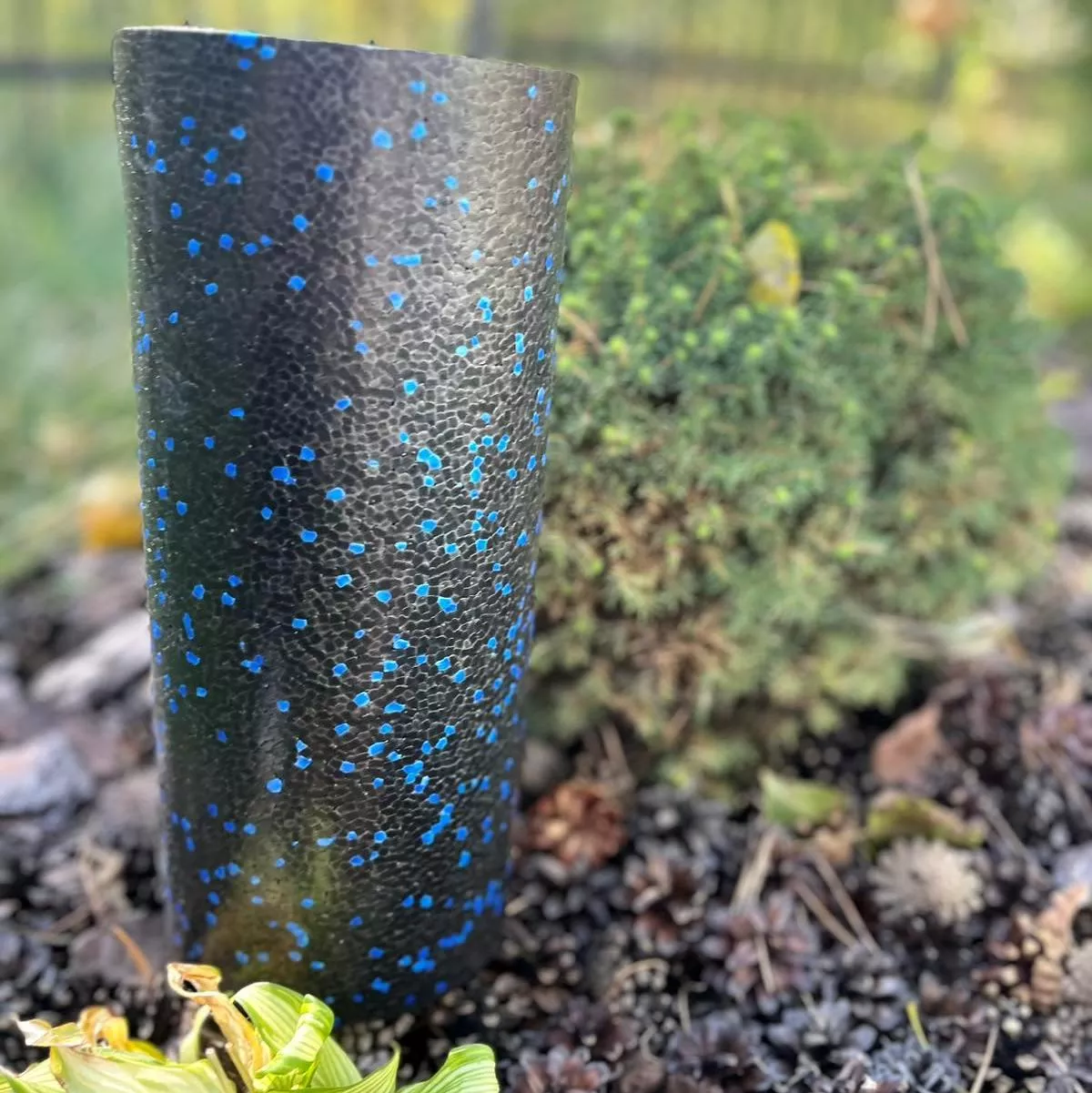 Масажний ролик PowerPlay PP-4347 EPP Foam Roller Чорно/Синій (33x14см.)