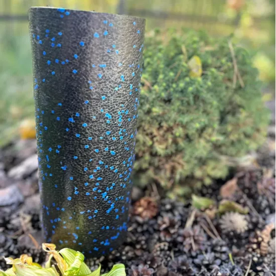 Масажний ролик PowerPlay PP-4347 EPP Foam Roller Чорно/Синій (33x14см.)