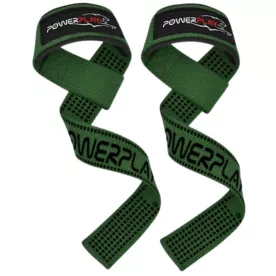 Лямки для тяги PowerPlay 7064 Lifting Gym Straps Зеленые