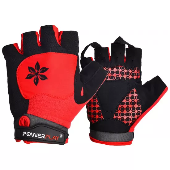 Велоперчатки жіночі PowerPlay 5284 A Червоні XS