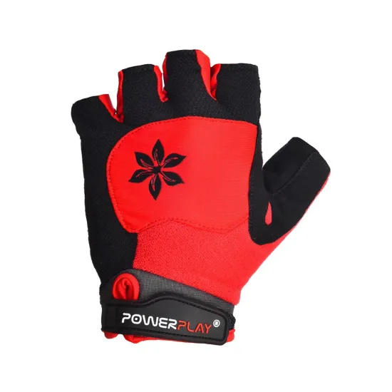 Велоперчатки жіночі PowerPlay 5284 A Червоні XS