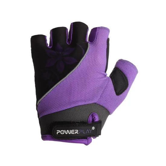 Велоперчатки женские PowerPlay 5281 D Фиолетовые XS