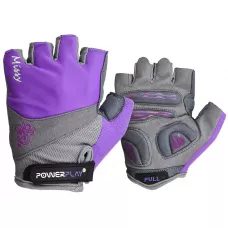 Велоперчатки жіночі PowerPlay 5277 A Фіолетові XS