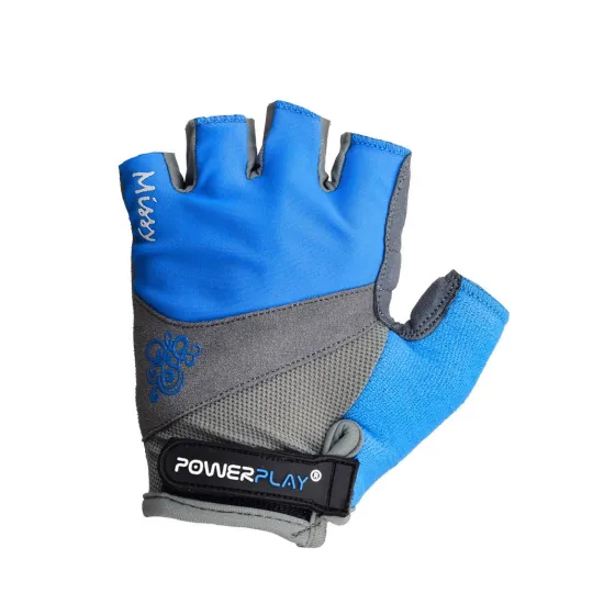 Велоперчатки жіночі PowerPlay 5277 B Сині XS