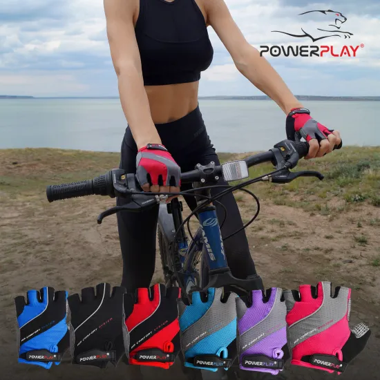 Велоперчатки PowerPlay 5023 Розовые XS