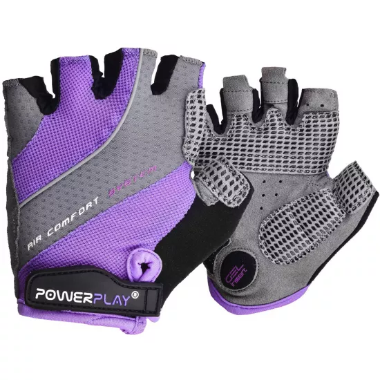 Велоперчатки PowerPlay 5023 A Фіолетові XS