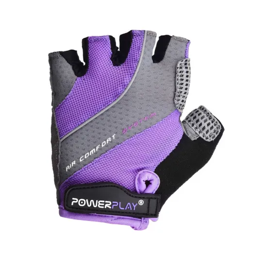 Велоперчатки PowerPlay 5023 A Фіолетові XS