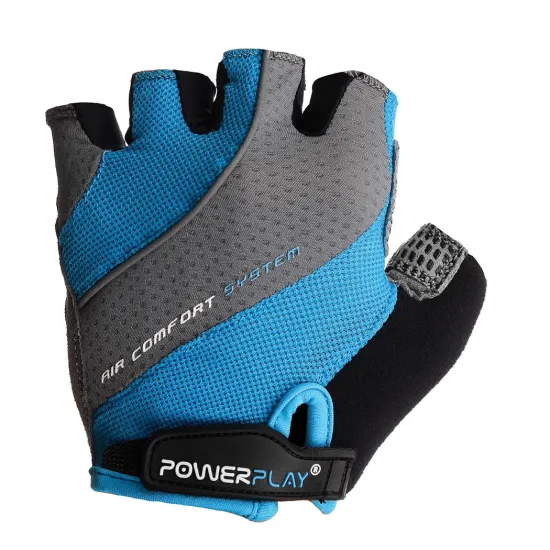 Велоперчатки PowerPlay 5023 Блакитні XS