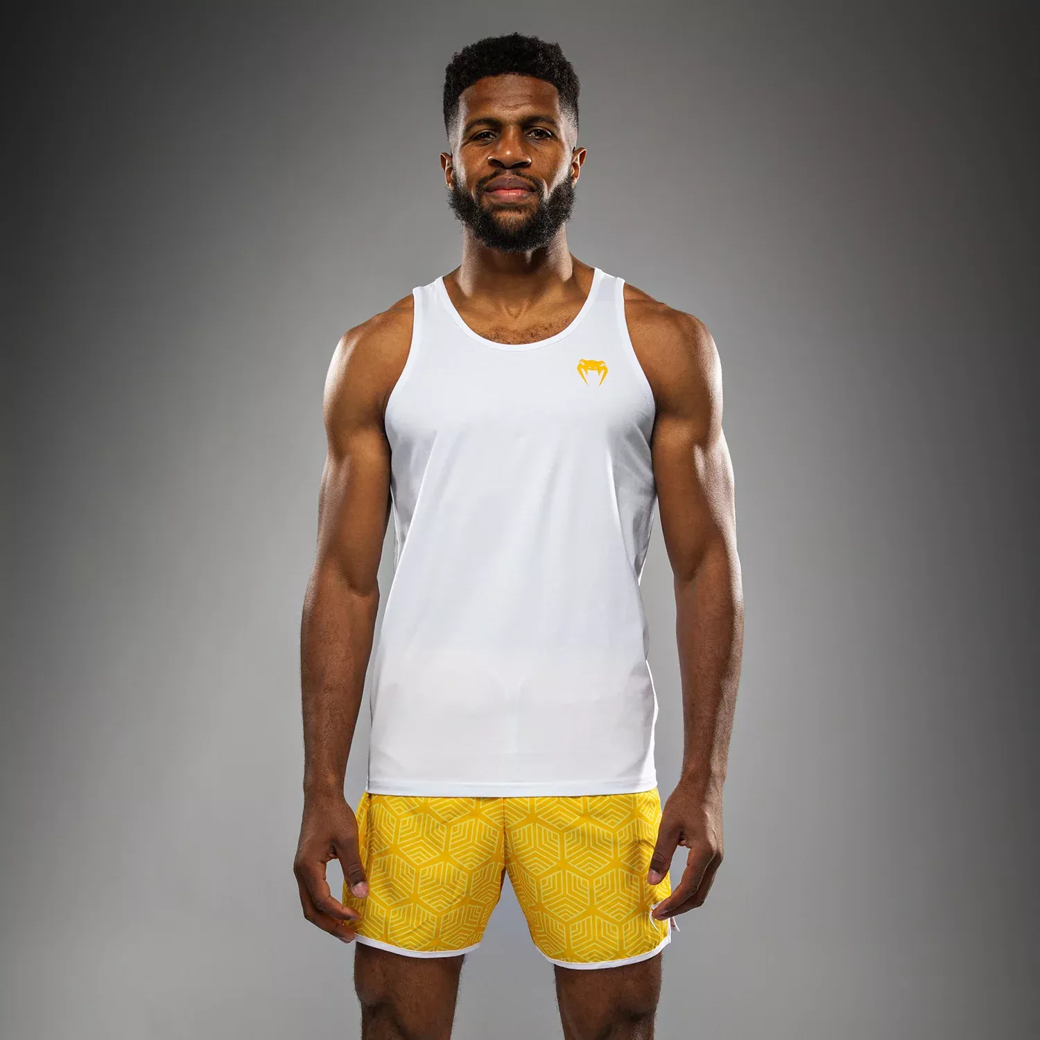Майка Venum Octane Tank Top White/Vibrant Yellow-S