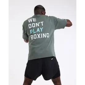 Футболка BOXRAW We Don't Play Boxing Oversized Зелена-S