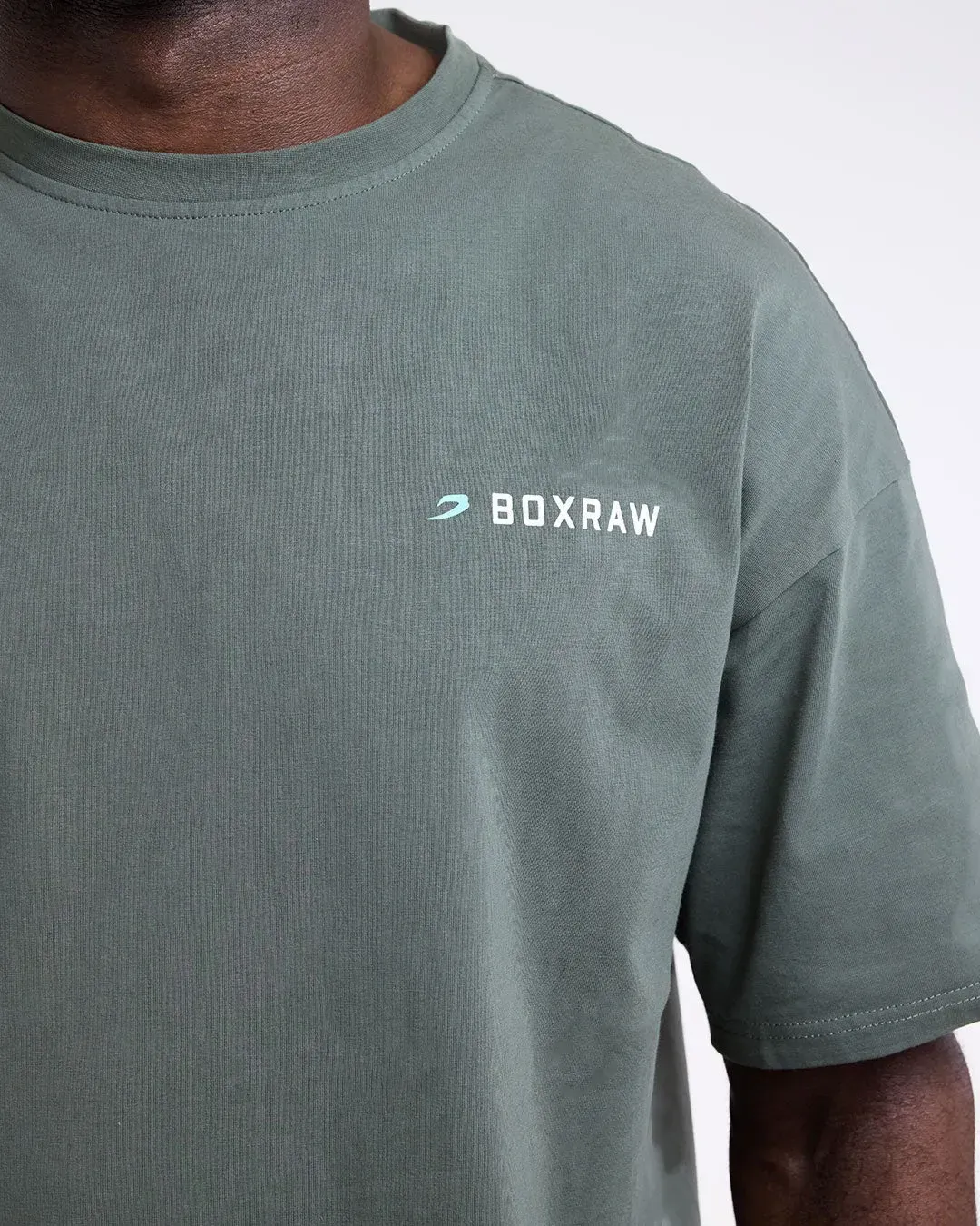 Футболка BOXRAW We Don't Play Boxing Oversized Зелена-S