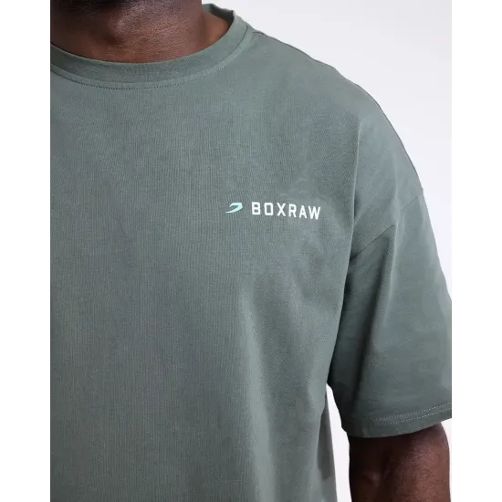 Футболка BOXRAW We Don't Play Boxing Oversized Зелена-S