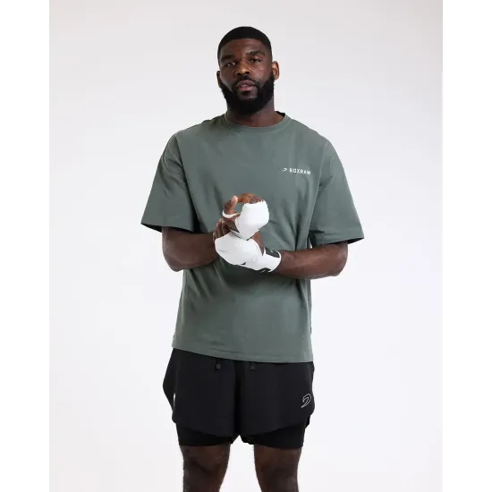 Футболка BOXRAW We Don't Play Boxing Oversized Зелена-S