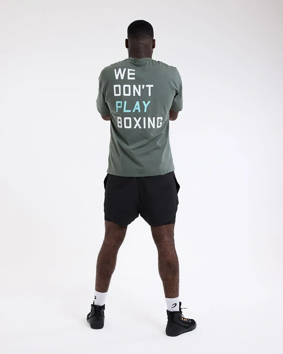 Футболка BOXRAW We Don't Play Boxing Oversized Зелена-S