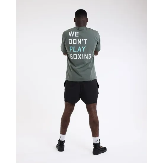 Футболка BOXRAW We Don't Play Boxing Oversized Зелена-S