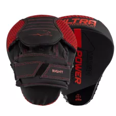 Лапы боксерские PowerPlay 3044 Pro Carbon Ultra Series Черно-Красные PU [пара]