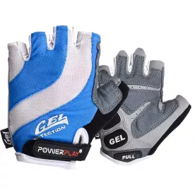 Велоперчатки PowerPlay 5034 Бело-голубые M