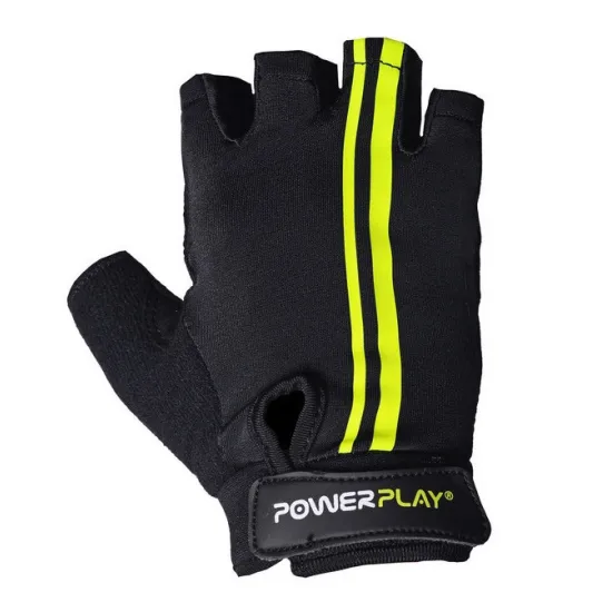 Велоперчатки PowerPlay 5031 G Чорно-жовті XS