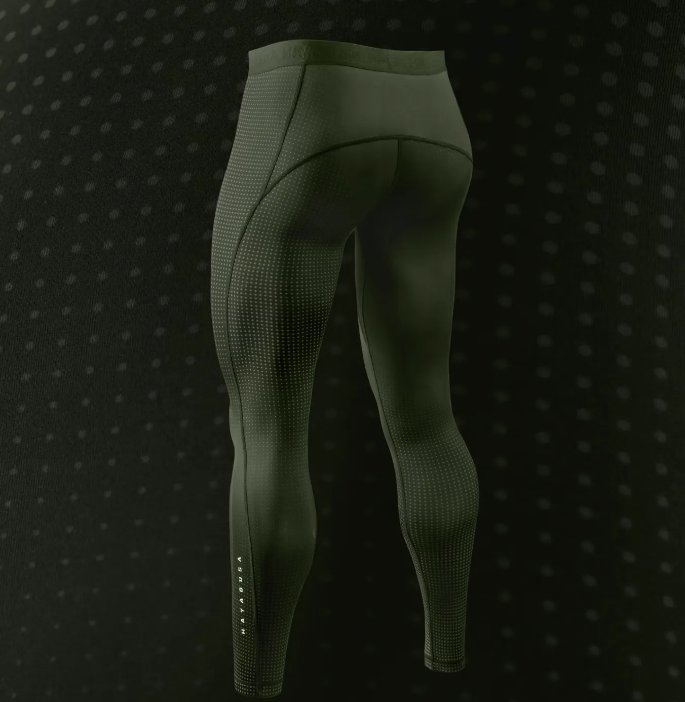Компрессионные штаны Hayabusa Men’s Core Jiu-Jitsu Spats Green-S