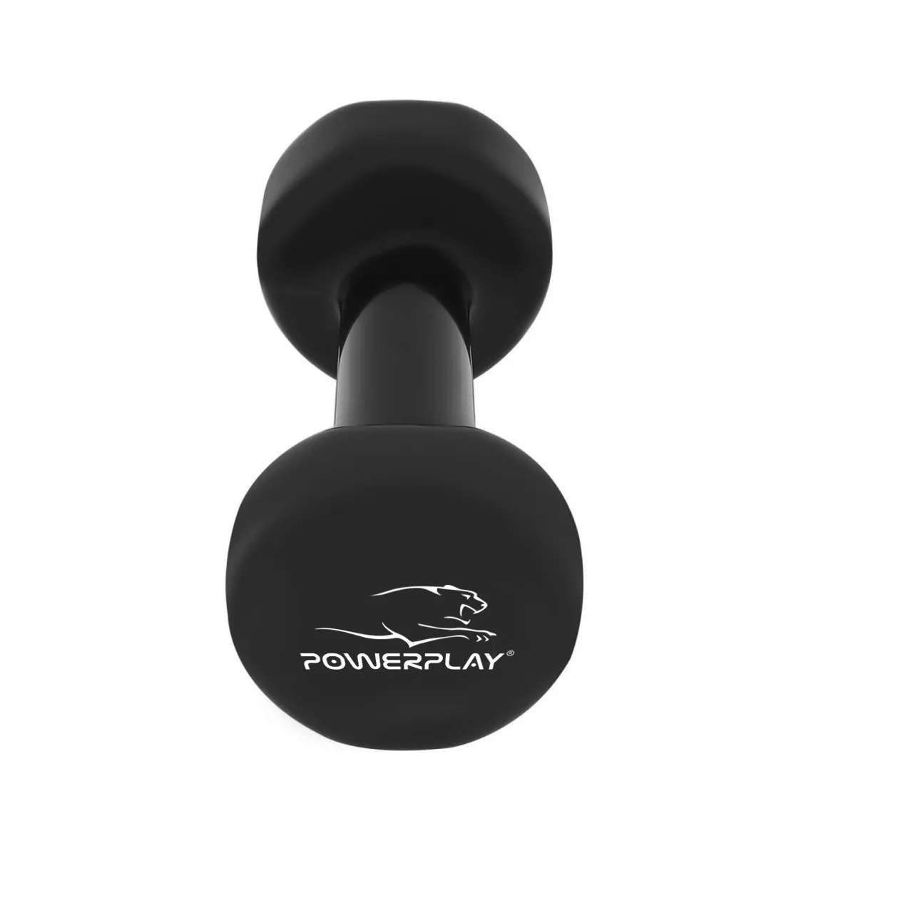 Гантель виниловая PowerPlay 1кг PP_4121 Черная (1шт.)