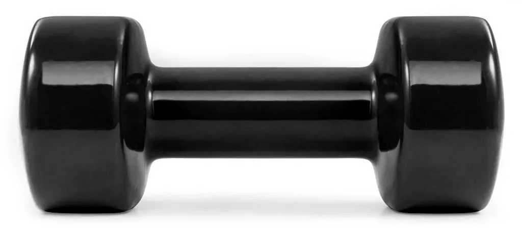 Гантель виниловая PowerPlay 1кг PP_4121 Черная (1шт.)