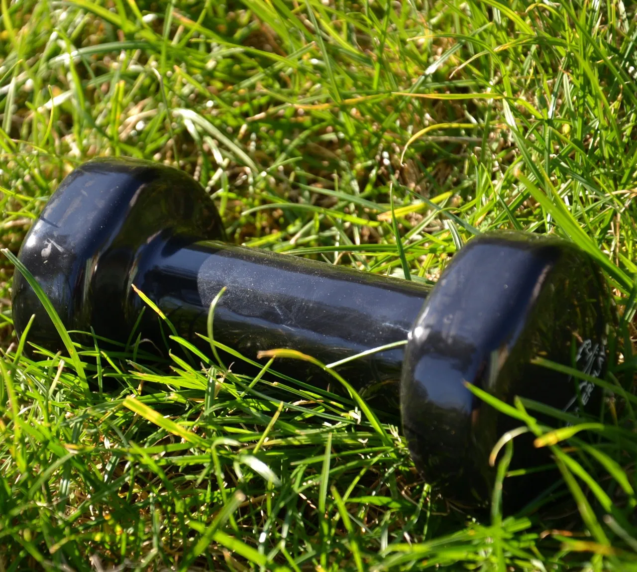 Гантель виниловая PowerPlay 1кг PP_4121 Черная (1шт.)