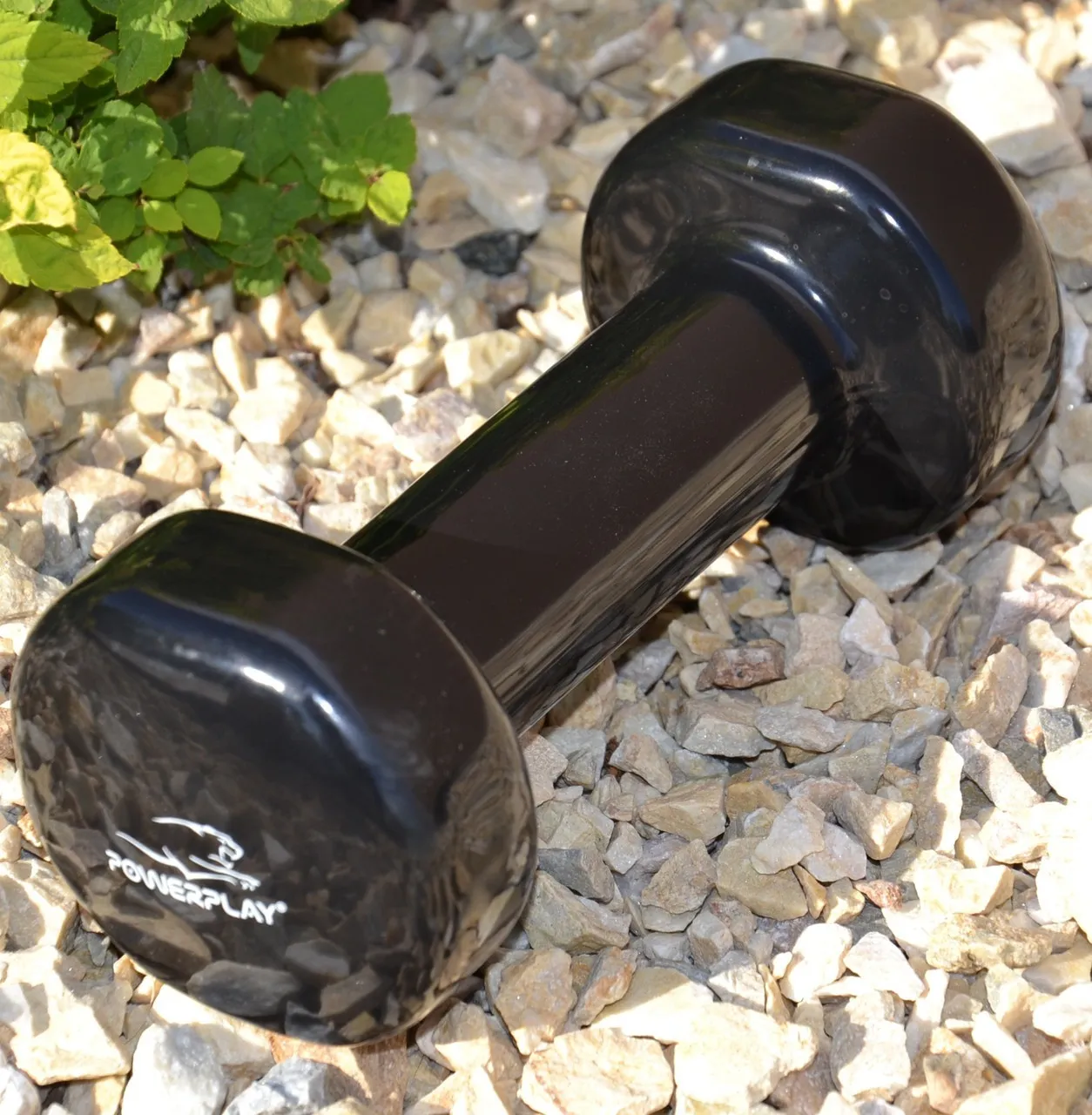 Гантель виниловая PowerPlay 1кг PP_4121 Черная (1шт.)