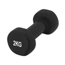 Гантель виниловая PowerPlay 2кг PP_4121 Черная (1шт.)