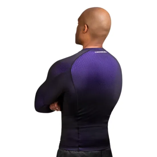 Рашгард Hayabusa Fusion Long Sleeve Rash Guard Black/Purple-S