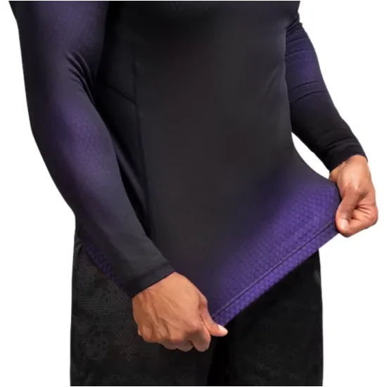 Рашгард Hayabusa Fusion Long Sleeve Rash Guard Black/Purple-S