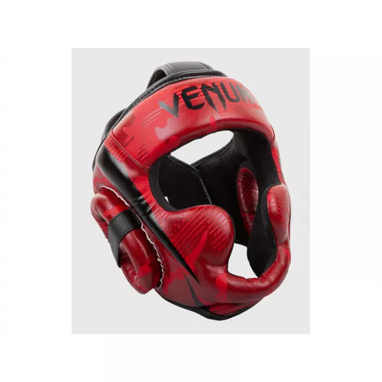 Боксерський шолом Venum Elite Headgear Red Camo - універсальний