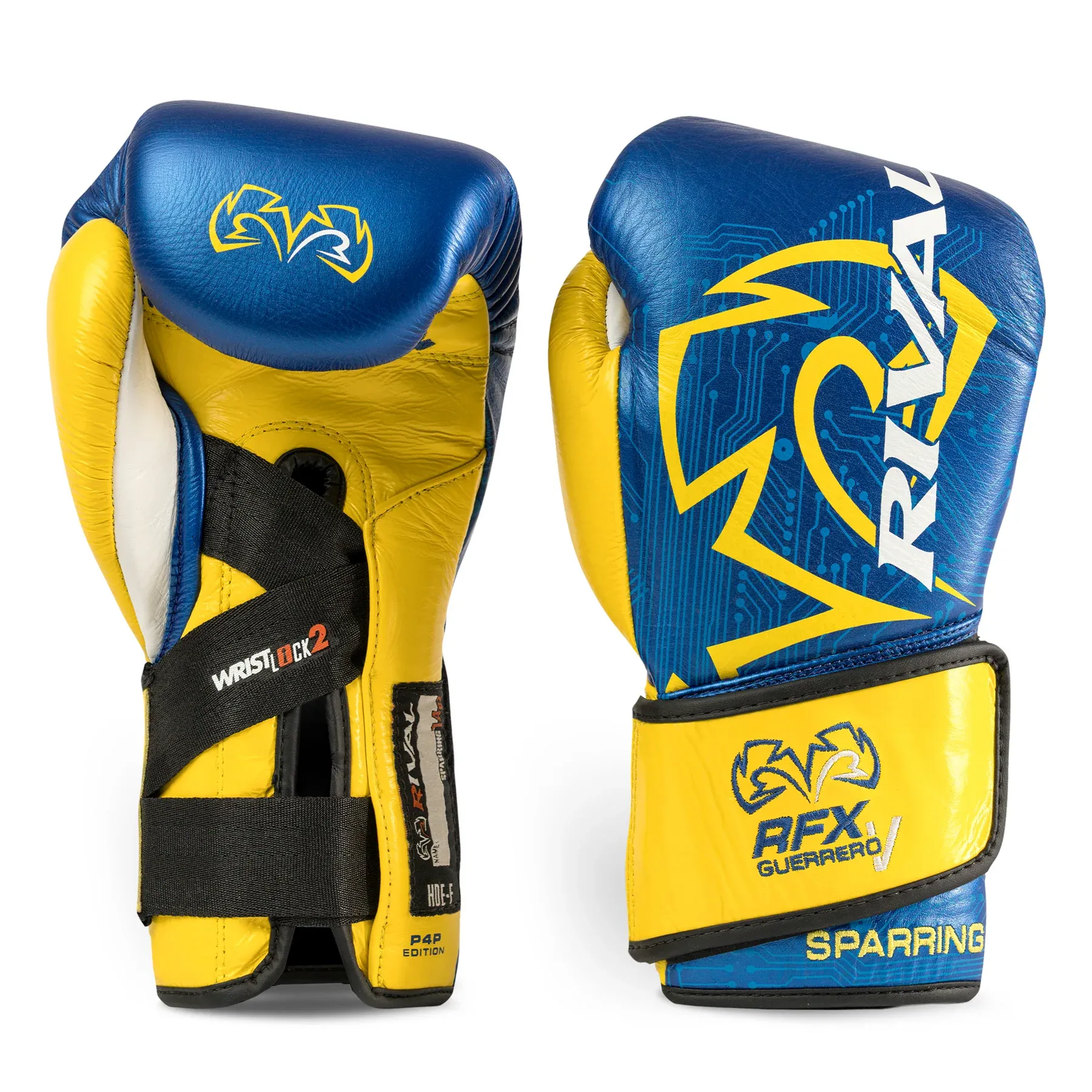 Боксерські рукавиці Rival RFX-Guerrero-V Sparring Gloves P4P Edition Blue-12