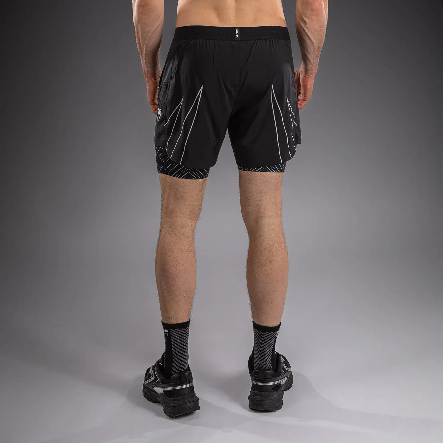Шорти Venum Midnight Fury Training Shorts Black/Grey/Silver-S