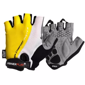 Велоперчатки PowerPlay 5010 A Бело-желтые M