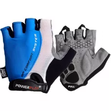 Велоперчатки PowerPlay 5010 B Бело-голубые M