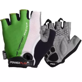 Велоперчатки PowerPlay 5010 C Бело-зеленые M