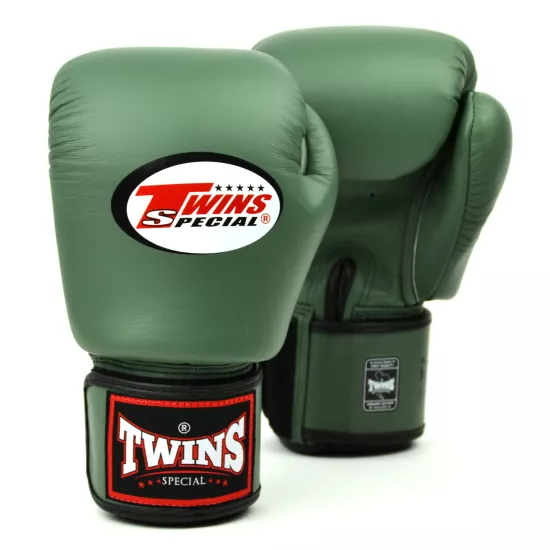 Перчатки для бокса Twins Special BGVL-3 Olive 12 унций