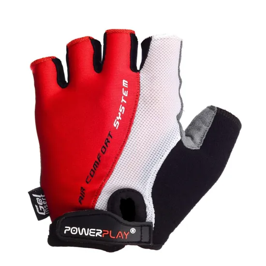 Велоперчатки PowerPlay 5010 D Бело-красные M