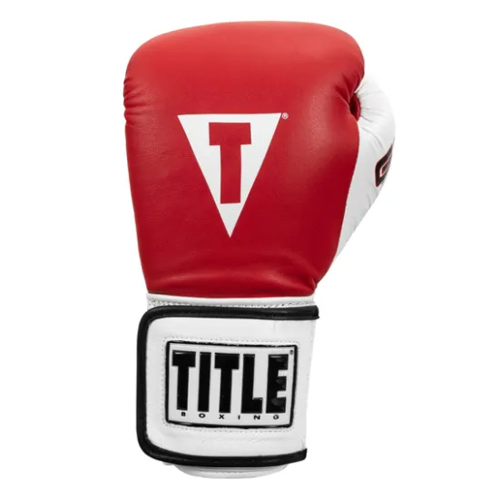 Боксерские перчатки TITLE GEL World Elastic Training Gloves Red-12